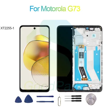 Par Motorola G73 Ekrānu Nomaiņa 2400*1080 XT2255-1 G73 LCD Touch Digitizer