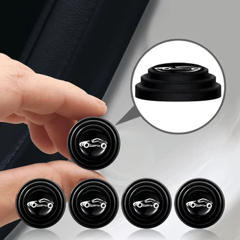 Automašīnu durvju anti-sadursmes trieciena absorbciju silikona spilventiņu skaņas izolācija bufera uzlīmes par Renault Clio Automašīnu Aksesuāri