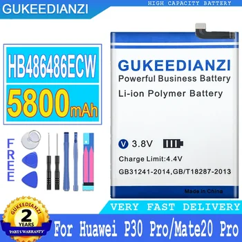 5800mAh GUKEEDIANZI Akumulatora HB486486ECW Par Huawei P30 Pro Mate20 Pro Mate 20 Pro P30Pro Lielas Jaudas Bateria