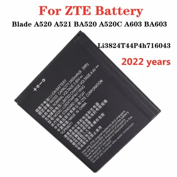 Li3824T44P4h716043 Augstas Kvalitātes Tālruņa Akumulatora ZTE Blade A520 A521 BA520 A520C A603 BA603 Baterijas 2400mAh