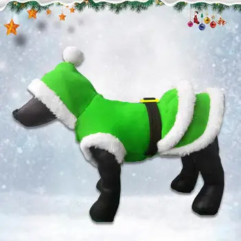 Saģērbt Vilnas Pet Ziemassvētki Puses Smieklīgi Santa Claus Drēbes, Cepure Ziemas Apģērbu Pet Piegādēm