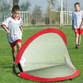 1PCSFootball mērķis Mazulis Dzeramā Locīšanas Mērķis futbols Futbols Āra Apmācības Neto Interaktīvās Rotaļlietas futbols Futbols Mērķis Neto Locīšana