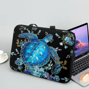 Klēpjdatora Soma Rokturi Portatīvo Blue Hawaiian Jūras Bruņurupucis Drukāšanas Ikdienas Datora, Planšetdatora Soma Modes Iela Portfelis DATORU Somā 2023