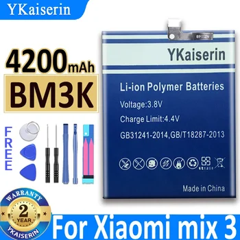 4200mAh YKaiserin Akumulatora BM3K BM-3K Par Xiaomi Mi Sajauc 3 Mix3 Bateria