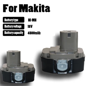 Par 18V, Makita 4800mAh Ni-MH Uzlādējams Akumulators PA12 PA14 PA09 PA18 Piemērots 9100 1220 1420 1435 6270D 6280D