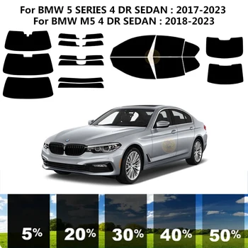 Sagrieztos nanoceramics auto UV Window Tint Komplekts Automobiļu Logu Plēves BMW 5 SĒRIJAS G30 4 DR SEDANS 2017-2023