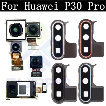 Sākotnējā Sānu Atpakaļskata Kamera Modulis Huawei P30 Pro P30Pro Apskatīt Frontālās Galvenais Saskaras Ar Aizmugurējo Kameru Nosedzošais Rāmis Ar Stikla Lēcu