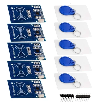 RFID Komplekts RC522 Ar Lasītāju, Čipu Un atmiņas Kartes 13.56 Mhz SPI Saderīgs Ar Arduino Un Aveņu Pi