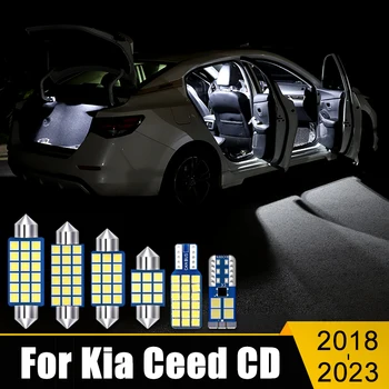 Par Kia Ceed CD 2018 2019 2020 2021 2022 2023 SW GT 12PCS 12V LED Auto Lasīšanas Apgaismojums Cimdu Kaste Bagāžnieka Lampas Iedomība Spoguļi Spuldzes