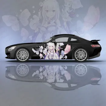 Re Nulles kara Hajimeru Isekai Seikatsu Anime Auto uzlīmes universālas liels apgleznoti sacīkšu uzlīmes pusē grafiskais sāpes, auto uzlīmes