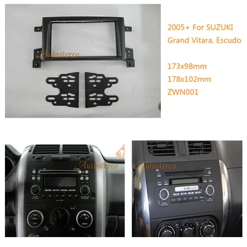 09-001 Auto Radio Fascijas Panelis Stereo Dash Facia Apdares Surround CD Instalācijas Komplekts SUZUKI Grand Vitara, Eskudo 2005+