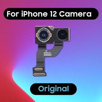 Oriģinālo aizmugurējo Kameru iPhone 12 Plustraseira Aizmugures Galvenais Lielas Lēcas Flex Kabelis 12 Kameras