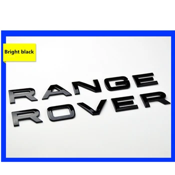 3D ABS Auto Priekšējā Pārsega Emblēma Žetons Decal Vēstules Uzlīme Range Rover Logo Range Rover Piederumi 2gab