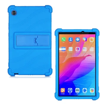Gadījumā, Huawei MatePad T8 Tablete Segtu Būtiska Kobe2-L03 KOBE2-L09 kob2-w09 Mīksta Silikona Pilna Ķermeņa Aizsargs Stāvēt Shell