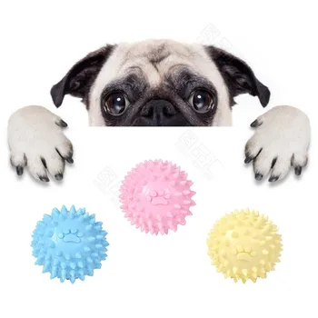 Interaktīvās Pet Videi Draudzīgs, Nav toksisks Molāro Zobu Tīrīšanas Pēdas Mazo Bumbu Rotaļlieta Suns Bite Rotaļlietas Piederumi