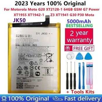 JK50 Baterija Motorola Moto G20 XT2128-1 64GB GSM G7 Jauda XT1955 XT1942-1 Z3 XT1941 G30 P30, Ņemiet vērā, Tālrunis Bateria 5000mAh