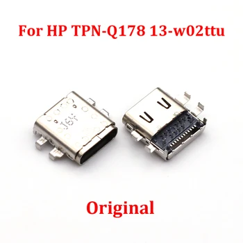 1Pc TIPS-C usb lādētāja ports HP TPN-Q178 13-w02ttu 13-ac 13-w 10-n paviljons x2 10-n dc uzlādes pieslēgvieta ligzda