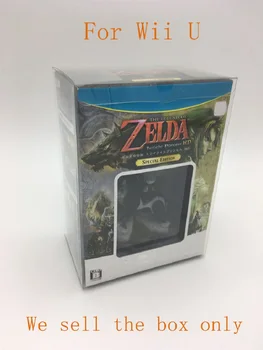 Skaidrs, pārredzamu PET lodziņā Wii U Legend of Zelda: Twilight Princess Amiibo Displejs plastmasas PET Protector uzglabāšanas Gadījumā