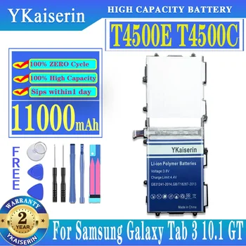 Rezerves Akumulators T4500E 11000mAh Samsung GALAXY Tab 3 Tab3 P5210 P5200 P5220 Tablete Mīklā Batteria + Ceļa Codey