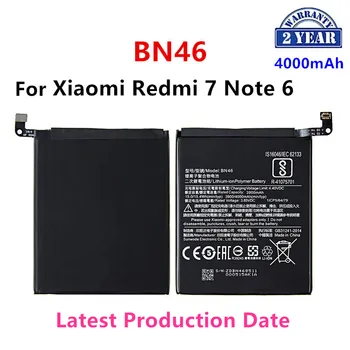100% Oriģinālā BN46 4000mAh Akumulators Par Xiaomi Redmi 7 Redmi7 Redmi 6. Piezīme Redmi Note6 Note8, Ņemiet vērā, 8 BN46 Baterijas