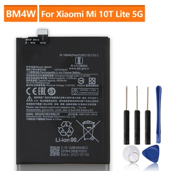 Rezerves Akumulatoru Xiaomi Mi 10T Lite Mi10T Lite 5G BM4W Uzlādējams Akumulators 4820mAh