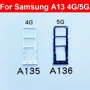 SIM Kartes ligzda Turētājs Samsung A13 4G A135F A13 5G A136U Dual Micro SD Kartes Turētāju Sim Kartes Lasītājs, Rezerves Daļas, Remonts