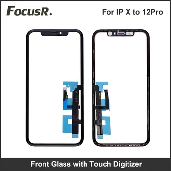 Touch Panel Ekrānu Digitizer iPhone X XR XS Max 11 Pro Max 12 Pro LCD Ekrāna Priekšā Ārējā Stikla Lēcu Rezerves Daļas, Remonts