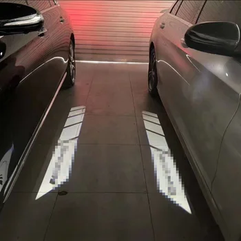 Auto atpakaļskata spogulī, LED gaismas AMG logo projektoru laipni gaismas, Mercedes Benz C E W205 W213 klase