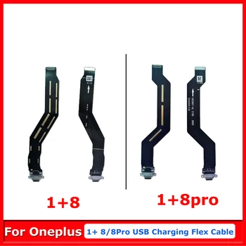 LCD Displejs Mainboard Flex Kabelis Oneplus 8 Pro C Tipa USB Lādētāja Uzlādes Ostas Dokā, Rezerves Daļas, Viens Plus 1+ 8