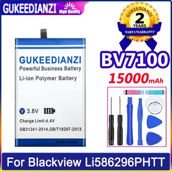 GUKEEDIANZI Akumulatora BV7100 15000mAh Par Blackview Li586296PHTT Mobilo Telefonu Bateria