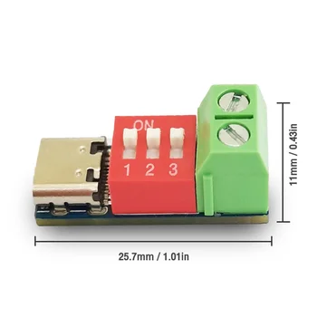 JAUNS USB Type-C PD PD Mānekļi Modulis QC Ātrās Uzlādes Testu Valdes Regulējams Sprieguma DIY