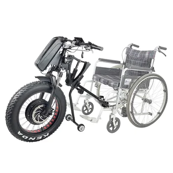Jaunu 48v 1200w tauku 20x4.0 Collu Elektriskā Handcycle Ratiņkrēslu Pielikumu Handbike Komplekts ar 13ah Akumulators