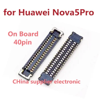 10pcs-100gab LCD Ekrānu Pievienojiet Usb Lādētāja Uzlādes Doks Ostā Flex Savienotājs standarta jo Par Huawei Nova5 Nova 5 Pro 5Pro 40Pin