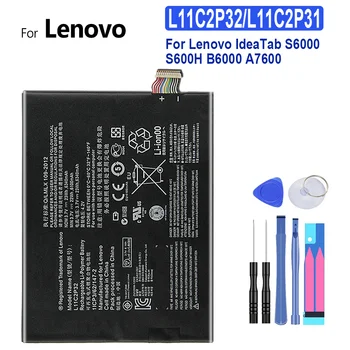 Nomainītu Akumulatoru, Lenovo IdeaTab, S6000, S600H, B6000, A7600 Planšetdatoru, 6340mAh, L11C2P32, L11C2P31