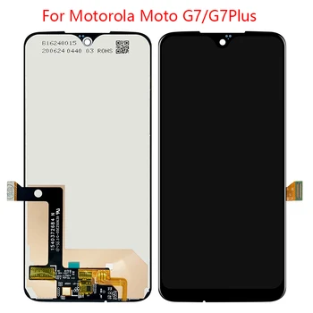 Par Motorola MOTO G7 /G7 Spēlēt LCD displejs, touch screen 100% testa digitizer detaļas nomaiņa Moto G7 plus power LCD