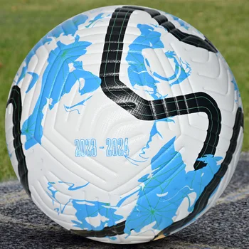 Profesionālā Futbola Bumbu PU Izmēri 5 Nodiluma izturīgs Ūdensnecaurlaidīgs Pļavas Mācību Bumba Pieaugušajiem Līgas Siltuma Obligāciju Futbols
