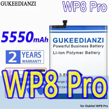 GUKEEDIANZI Augstas Ietilpības Akumulators 5550mAh par Oukitel WP8 Pro WP 8Pro Bateria