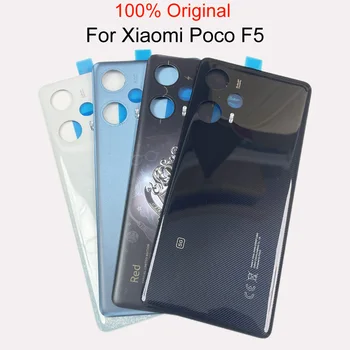 Oriģinālo Aizmugurējo Vāciņu, Lai Xiaomi POCO F5 Akumulatora Vāciņu Aizmugurējo Mājokļu Durvīm 23049PCD8G, 23049PCD8I Gadījumā Nomaiņa+Līmi, Uzlīmes