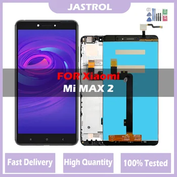 Sākotnējā JAUNU LCD Xiaomi Mi MAX 2 LCD Displejs, Touch Screen Digitizer Montāža Ar Rāmi Mi Max2 LCD Ekrāns