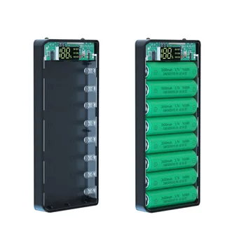 Super Ātra Uzlāde 18650 Power Bank Gadījumos Akumulatora Uzlādes Uzglabāšanas Kastes apvalks USB Type C PD ātri Uzlādēt iPhone Xiaomi Huawei