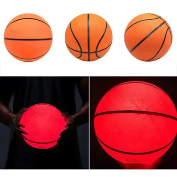 Gaismas Basketbola Iedegties Grozā Bumbu Atstarojošs Kvēlojošs Grozā Bumbu, Gaismas, Nakts Spēle, Led Grozā Bumbu Oficiālais Izmērs
