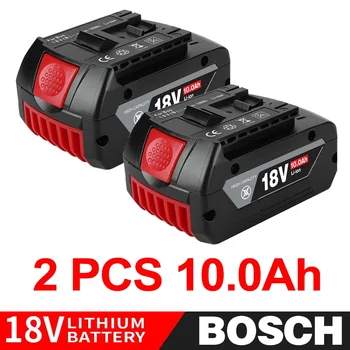 BAT610G+AL1820CV par Bosch profesionālie 18V 6.0 AH Li-ion bateriju nomaiņa ar LED & par Bosch ātru lādētāju 14,4 V-18V