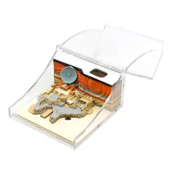 3D Memo Pad Modeli, Krāsains 3D Lipīgajām Piezīmēm Papīrs Piezīmēm Radošo 3D Lapiņu, Grāmatu Gudrs Sticky Note Pad Mājas