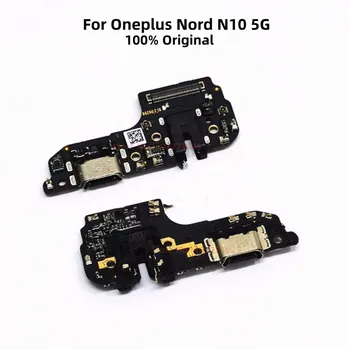 Oriģinālais USB Ports Uzlādes Doks Ar Mikrofonu Flex Kabelis Oneplus Nord N10 5G Mobilo Telefonu, Lādētāja Savienotājs Nomaiņa