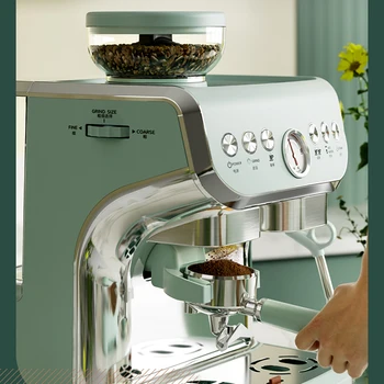 4 1 Itāļu Kafijas Automāts Espresso Mājas Mašīna Ar Dzirnaviņas