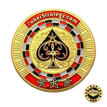 Pokera Aizsargs Pokera Monētu Kolekcijas Zelta Pārklājumu Lāpstas Suvenīru Monētas Las Vegas Veiksmi Mikroshēmas Gamble Piederumi Balvu Suvenīri