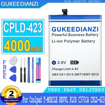 Rezerves CPLD423 CPLD-423 4000mAh Mobilā Tālruņa Akumulatoru Coolpad C3701A T-MOBILE REVVL PLUS Smartphon Baterijas 