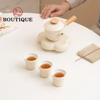 Čuksti Pulveris Galze Keramikas Tējas Komplekts pilns Komplekts Elegantā Tējas Ceremonija Uzstādīt Tējkanna un Tēja Cup Uzstādīts Ķīnas Tējas Komplekts Piegādes Dāvanu