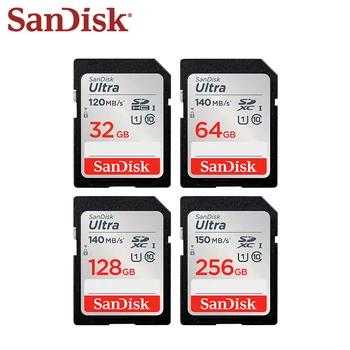 Sākotnējā Sandisk Flash Atmiņas Karte 32GB 120MB/s C10 Flash Kartes 128GB 64GB SD Card High Speed Augstas Kvalitātes Kamera Desktop