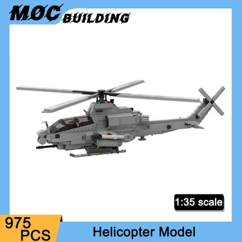 1:35 Mēroga KM Militārās lidmašīnas Modeļa Helikopteru, Celtniecības Bloki, Radošumu Lidmašīnas Ķieģeļi 975PCS Rotaļlietas Zēniem Svētku Dāvanas